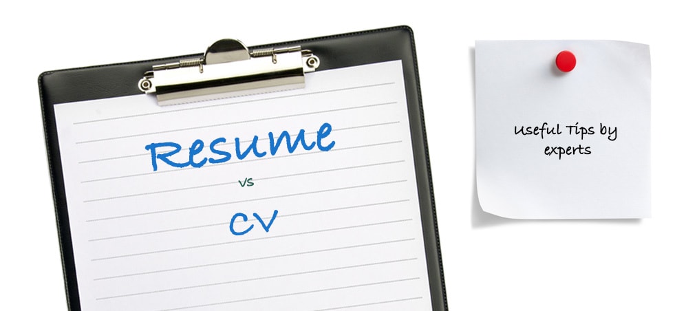 CV Vs. Resume – 3 Major Differences