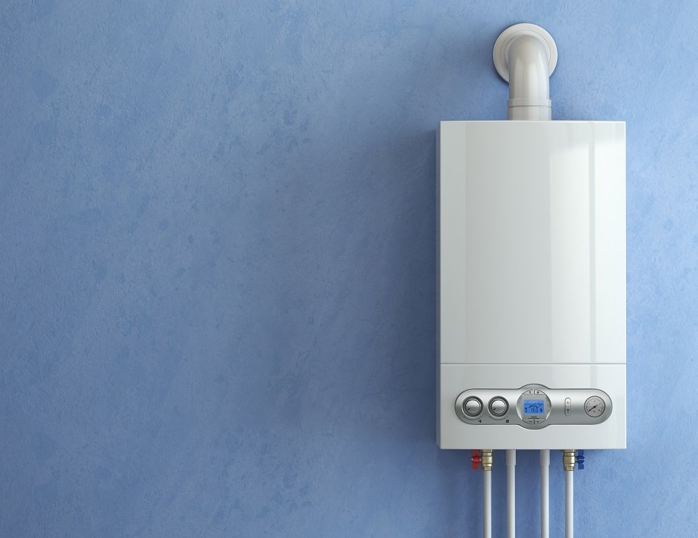 Gas boiler for home heating