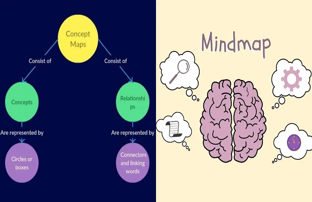 Difference Between Concept Map And Mind Map Difference Camp