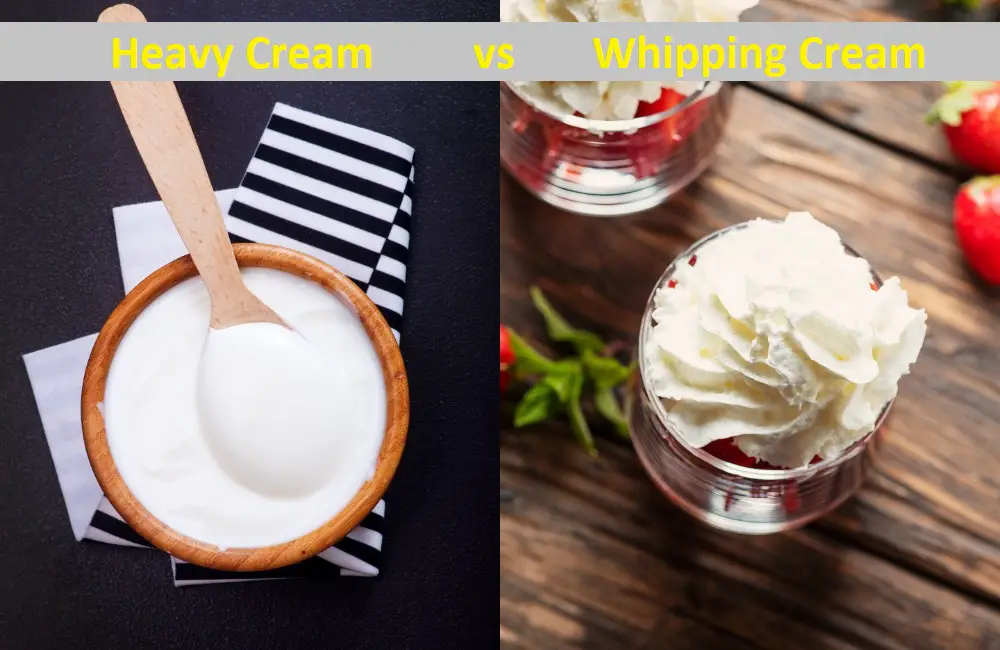 Difference Between Heavy Cream and Whipping Cream( With Table)