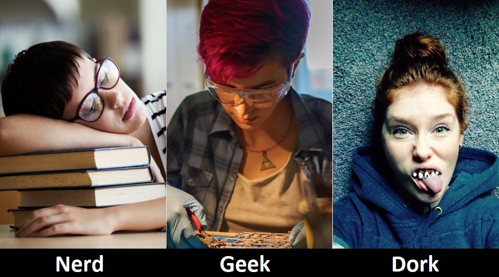 Difference Between Nerd, Geek and Dork