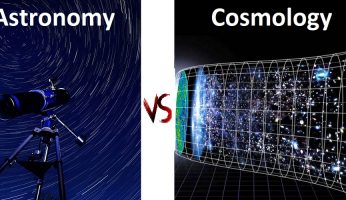 difference between astronomy and cosmology