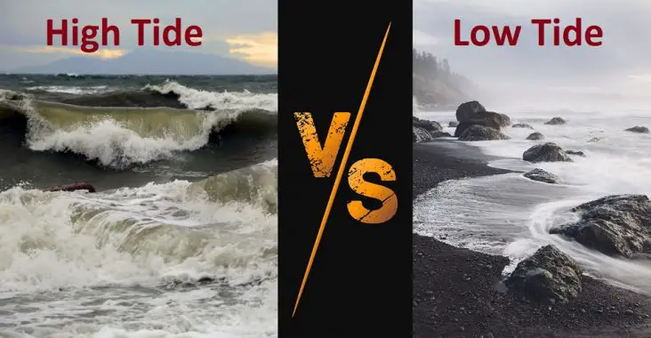 difference between high and low tide