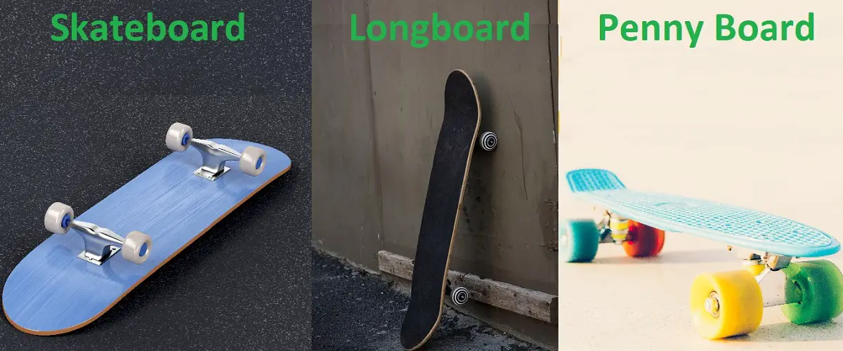 Skateboard vs. Longboard vs. Penny Board