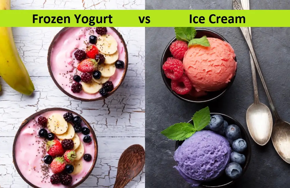 Difference Between Frozen Yogurt And Ice Cream Difference Camp