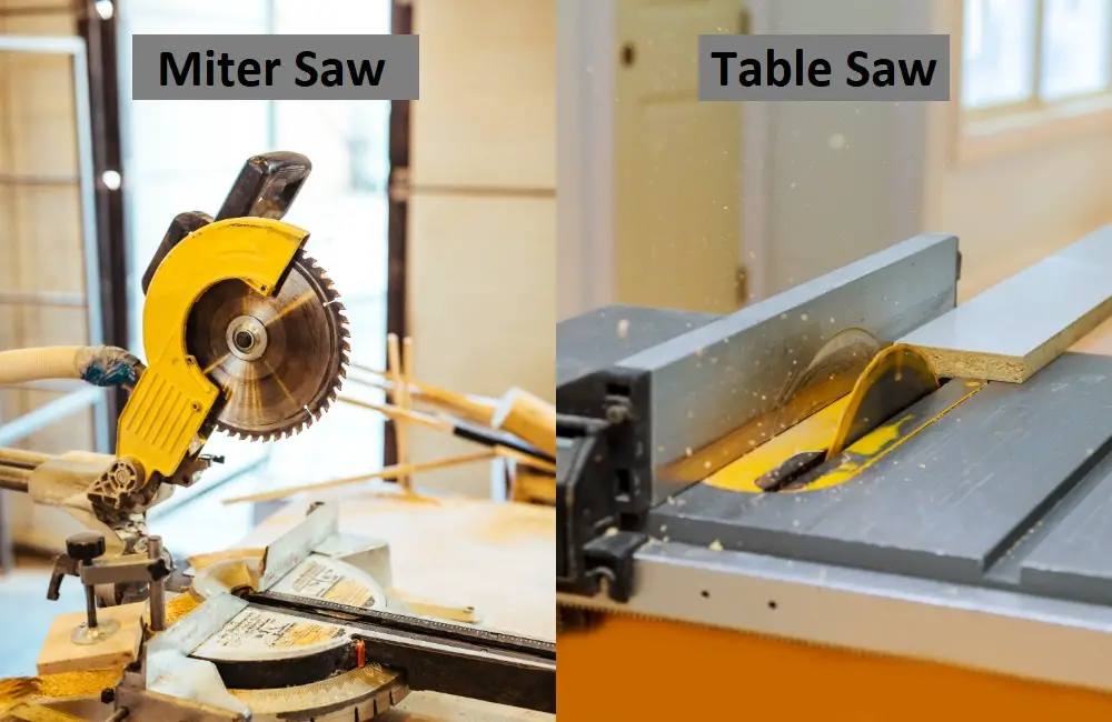 Differences Between Miter Saw and Table Saw