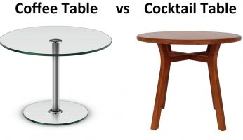 difference between cocktail table and coffee table