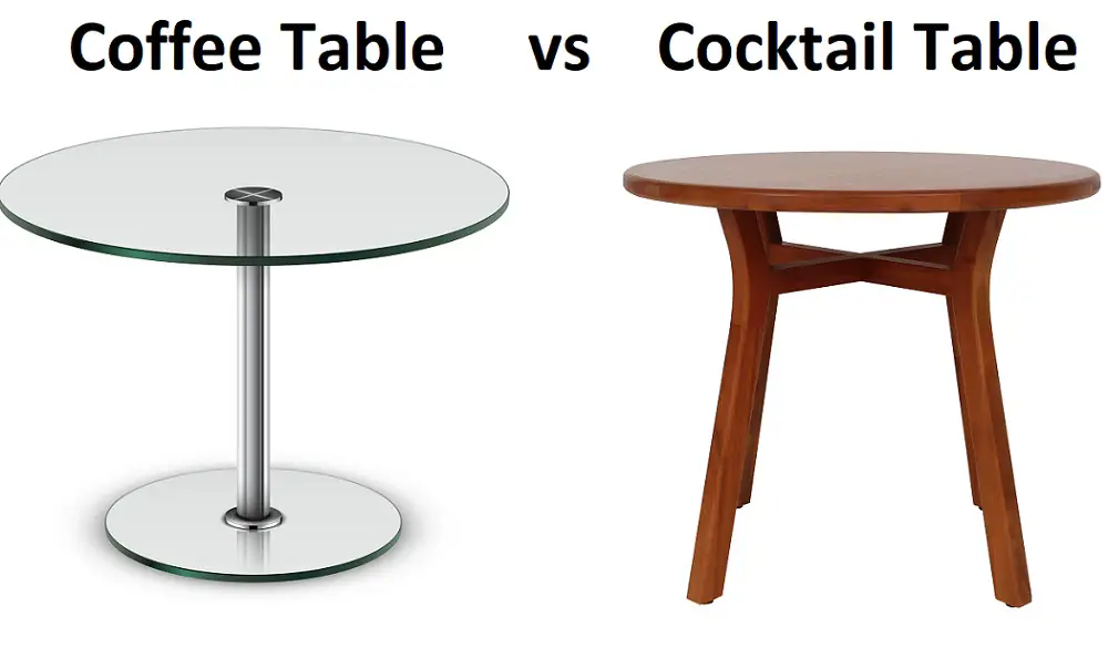 What’s The Difference Between Coffee Table and Cocktail Table?