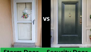 difference between storm door and security door