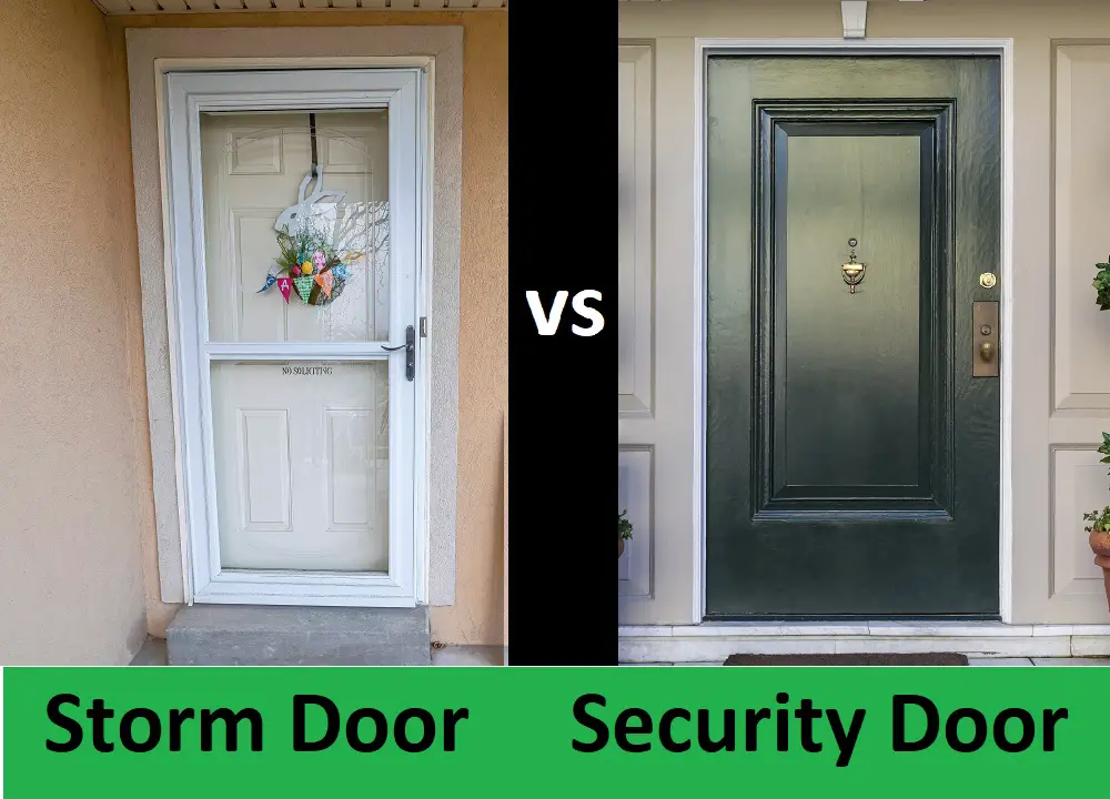 storm door vs security door