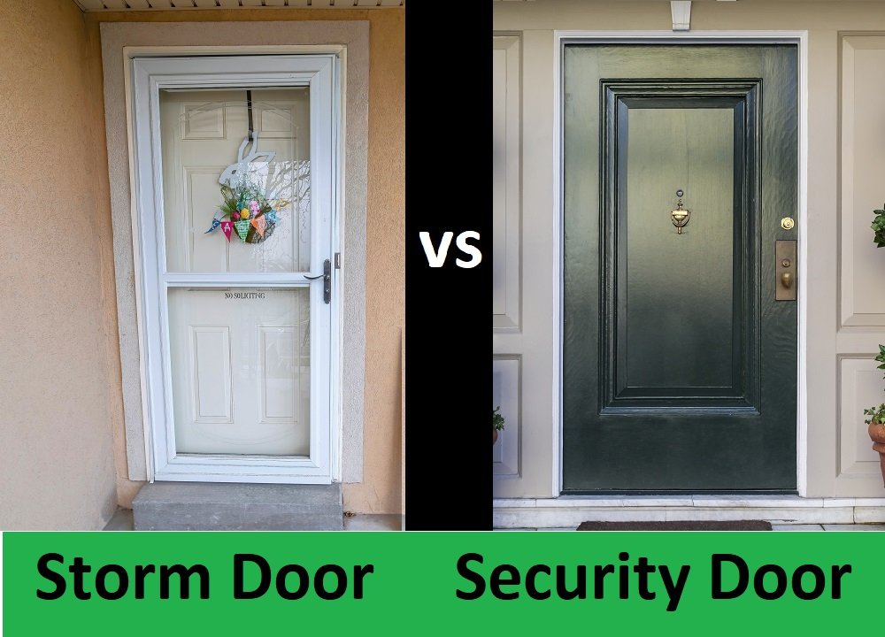 difference between storm door and security door