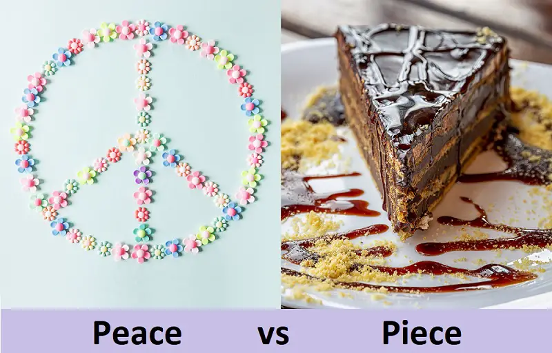 peace vs piece