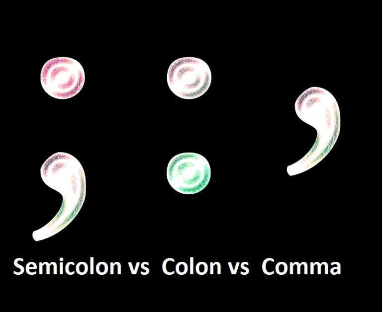 Difference Between Semicolon Colon And Comma Difference Camp 1178